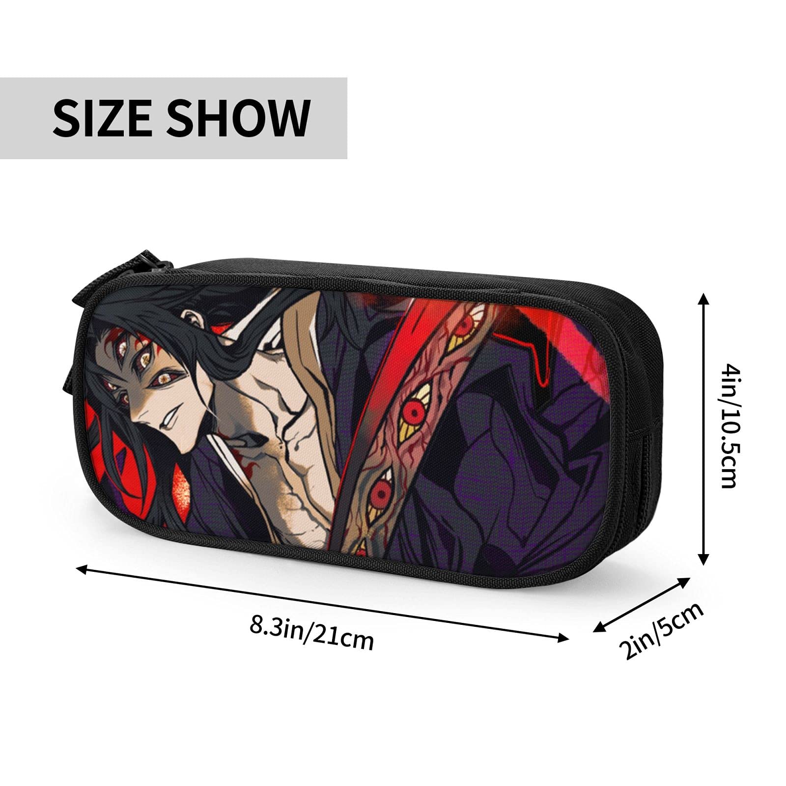 Amazon | 鬼滅の刃 黑死牟 继国岩胜 十二鬼月 上弦の壹 筆入れ 文具